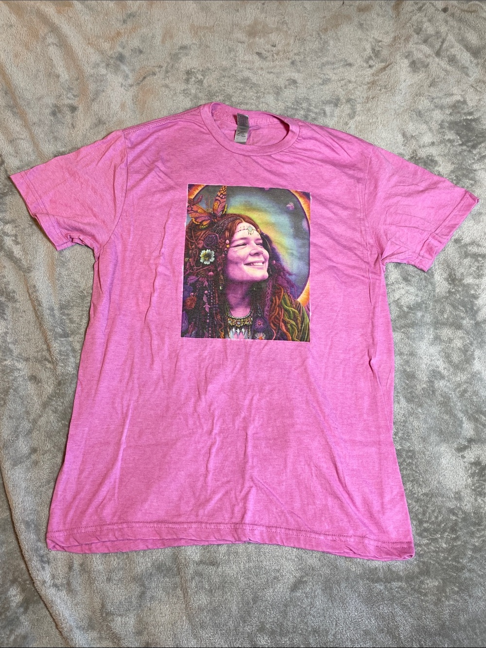 Janis Joplin Graphic Tee Pink
